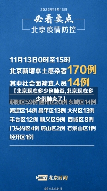 【北京现在多少例肺炎,北京现在多少例肺炎了】-第1张图片-建明新闻