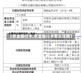 【农业银行卡,农业银行卡怎么注销】-第2张图片-建明新闻