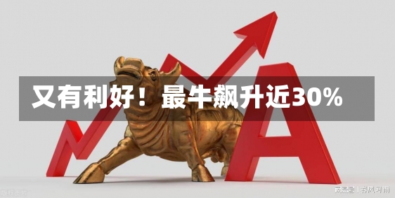 又有利好！最牛飙升近30%-第1张图片-建明新闻