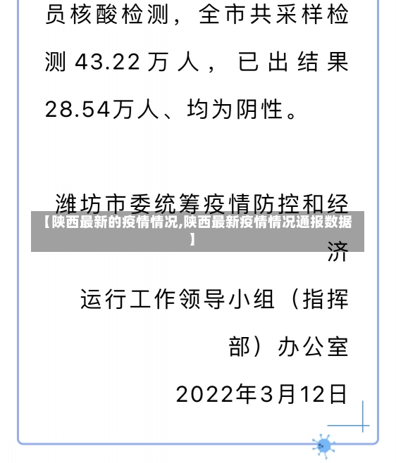 【陕西最新的疫情情况,陕西最新疫情情况通报数据】-第1张图片-建明新闻