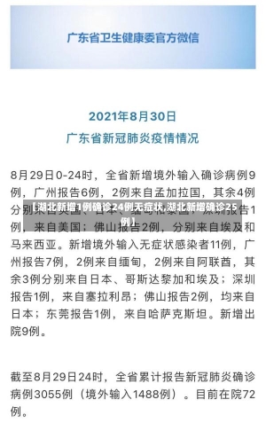 【湖北新增1例确诊24例无症状,湖北新增确诊25例】-第3张图片-建明新闻