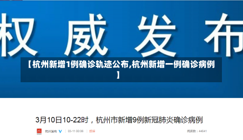 【杭州新增1例确诊轨迹公布,杭州新增一例确诊病例】-第1张图片-建明新闻