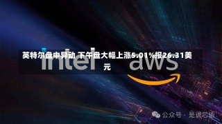 英特尔盘中异动 下午盘大幅上涨5.01%报26.31美元-第1张图片-建明新闻