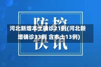 河北新增本土确诊21例(河北新增确诊33例 含本土13例)-第1张图片-建明新闻