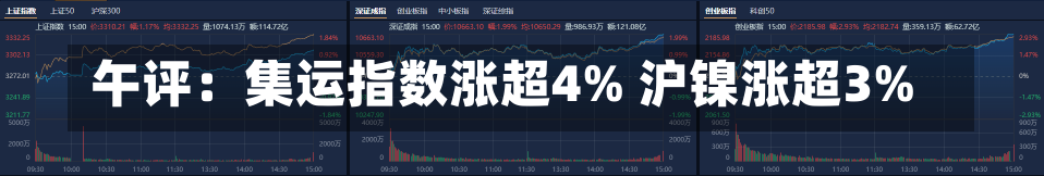 午评：集运指数涨超4% 沪镍涨超3%-第2张图片-建明新闻