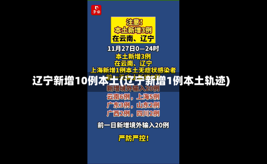 辽宁新增10例本土(辽宁新增1例本土轨迹)-第2张图片-建明新闻