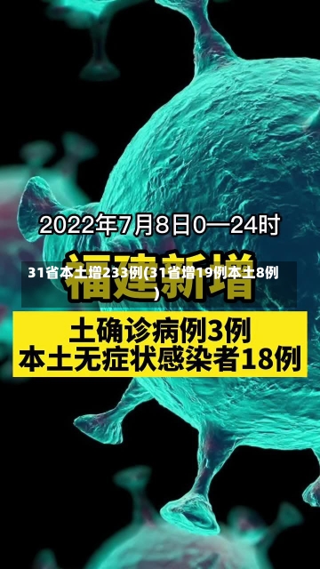 31省本土增233例(31省增19例本土8例)-第1张图片-建明新闻