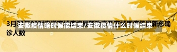 安徽疫情啥时候能结束/安徽疫情什么时候结束-第3张图片-建明新闻