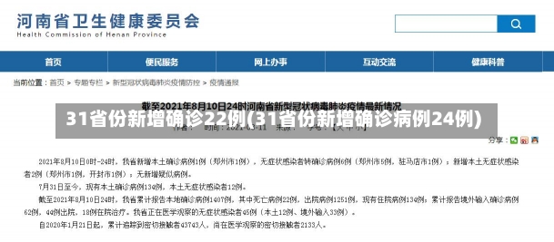 31省份新增确诊22例(31省份新增确诊病例24例)-第1张图片-建明新闻