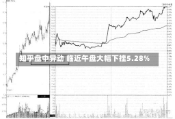 知乎盘中异动 临近午盘大幅下挫5.28%-第2张图片-建明新闻