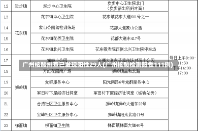 广州核酸排查已发现阳性29人(广州核酸检测阳性111例)-第1张图片-建明新闻