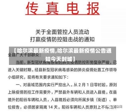 【哈尔滨最新疫情,哈尔滨最新疫情公告通知今天封城】-第2张图片-建明新闻