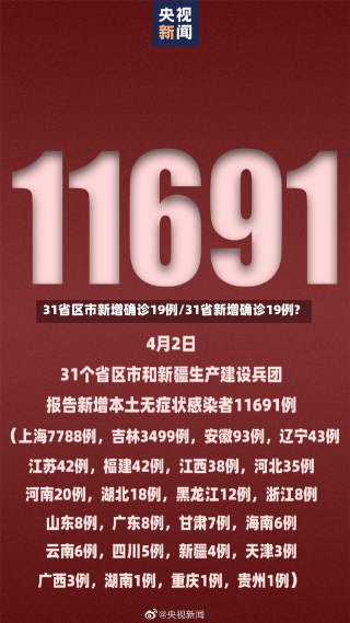 31省区市新增确诊19例/31省新增确诊19例?-第1张图片-建明新闻