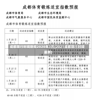 成都限行时间新规2020年3月(2021成都限行时间最新)-第3张图片-建明新闻