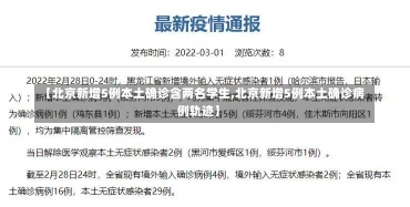 【北京新增5例本土确诊含两名学生,北京新增5例本土确诊病例轨迹】-第2张图片-建明新闻