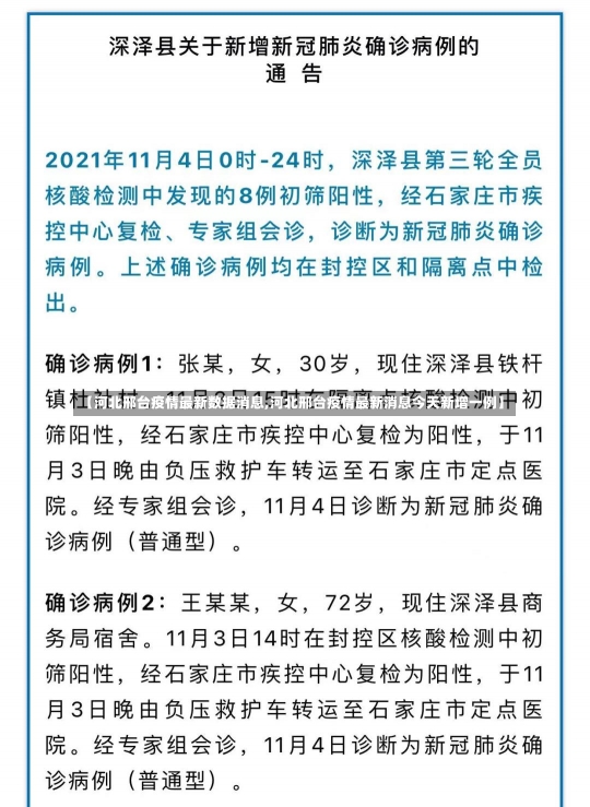 【河北邢台疫情最新数据消息,河北邢台疫情最新消息今天新增一例】-第3张图片-建明新闻