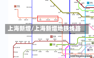 上海新增/上海新增地铁线路-第3张图片-建明新闻