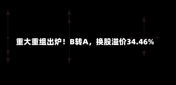 重大重组出炉！B转A，换股溢价34.46%-第1张图片-建明新闻