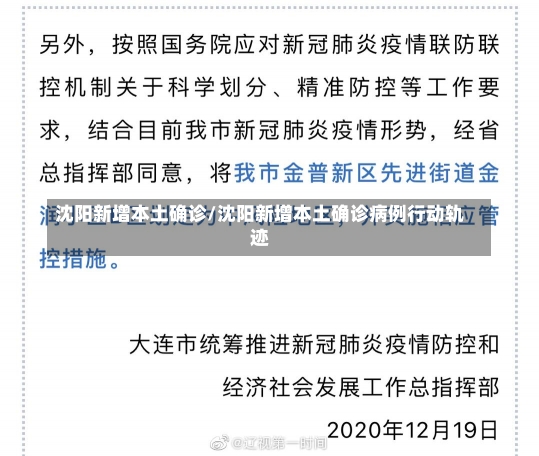 沈阳新增本土确诊/沈阳新增本土确诊病例行动轨迹-第2张图片-建明新闻