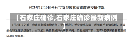 【石家庄确诊,石家庄确诊最新病例】-第2张图片-建明新闻