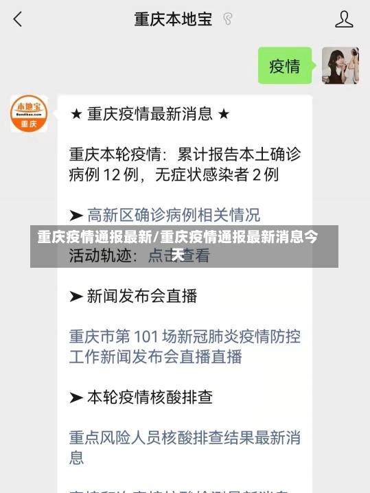 重庆疫情通报最新/重庆疫情通报最新消息今天-第1张图片-建明新闻