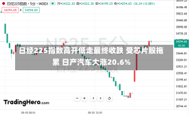 日经225指数高开低走最终收跌 受芯片股拖累 日产汽车大涨20.6%-第1张图片-建明新闻