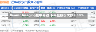 Beamr Imaging盘中异动 下午盘股价大跌5.39%-第1张图片-建明新闻