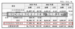 拟5亿收购新三板摘牌企业，为何看上它？-第2张图片-建明新闻