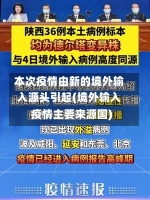 本次疫情由新的境外输入源头引起(境外输入疫情主要来源国)-第2张图片-建明新闻