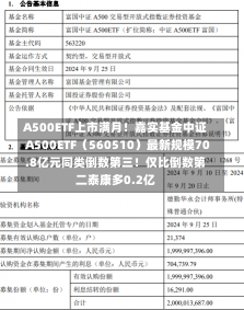 A500ETF上市满月！嘉实基金中证A500ETF（560510）最新规模70.8亿元同类倒数第三！仅比倒数第二泰康多0.2亿-第2张图片-建明新闻