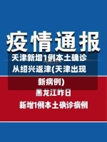 天津新增1例本土确诊从绍兴返津(天津出现新病例)-第1张图片-建明新闻