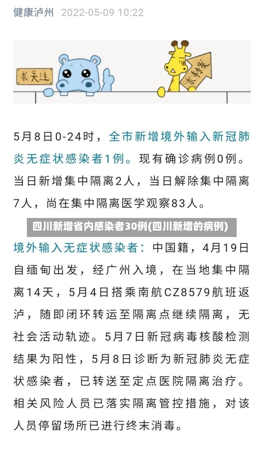 四川新增省内感染者30例(四川新增的病例)-第1张图片-建明新闻