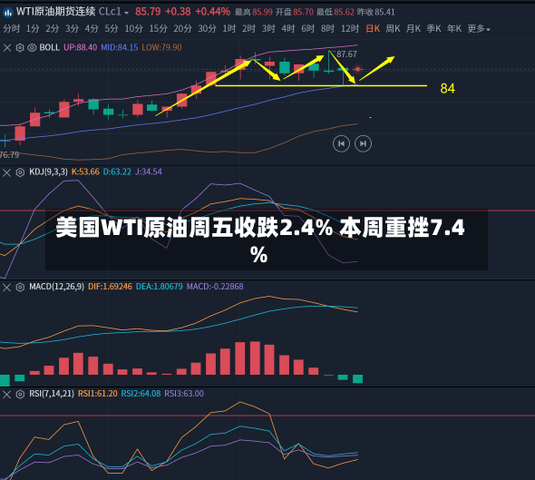 美国WTI原油周五收跌2.4% 本周重挫7.4%-第1张图片-建明新闻