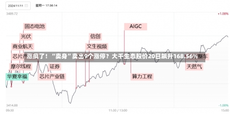 涨疯了！“卖身”卖出9个涨停？大千生态股价20日飙升168.56%-第3张图片-建明新闻