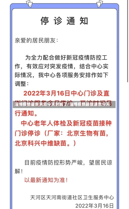 淄博疫情最新消息今天封城了/淄博疫情最新通告今天-第1张图片-建明新闻