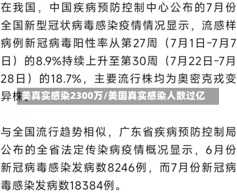 美真实感染2300万/美国真实感染人数过亿-第3张图片-建明新闻