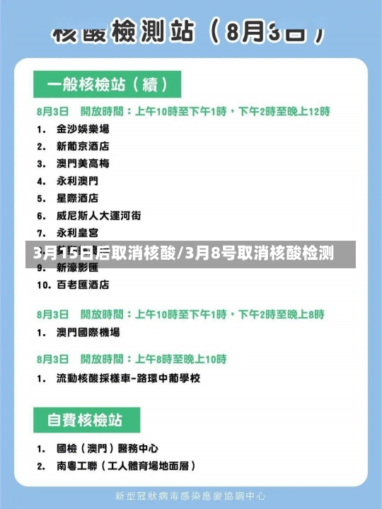 3月15日后取消核酸/3月8号取消核酸检测-第3张图片-建明新闻