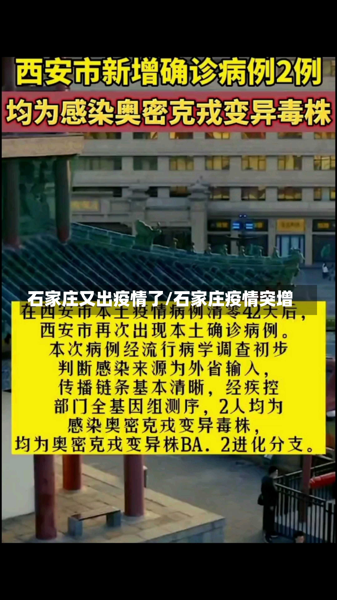 石家庄又出疫情了/石家庄疫情突增-第1张图片-建明新闻