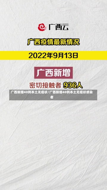 广西新增40例本土无症状/广西新增40例本土无症状感染者-第2张图片-建明新闻