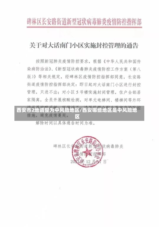 西安市2地调整为中风险地区/西安哪些地区是中风险地区-第2张图片-建明新闻