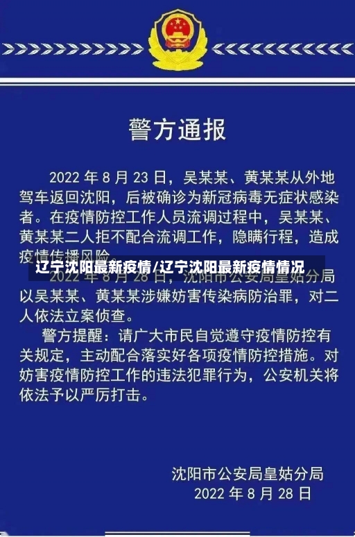 辽宁沈阳最新疫情/辽宁沈阳最新疫情情况-第1张图片-建明新闻