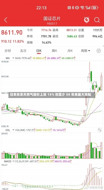 日本东京天然气股价上涨 15% 创至少 50 年来最大涨幅-第1张图片-建明新闻