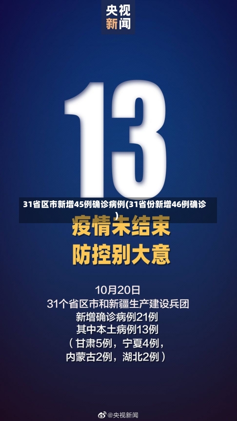 31省区市新增45例确诊病例(31省份新增46例确诊)-第1张图片-建明新闻