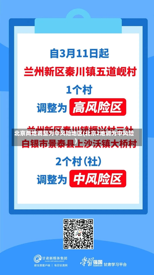 北京两地调整为中风险地区(北京2地调为中风险)-第2张图片-建明新闻