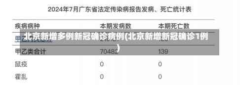 北京新增多例新冠确诊病例(北京新增新冠确诊1例)-第2张图片-建明新闻