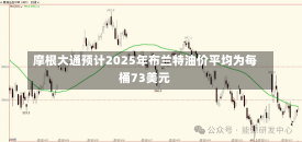 摩根大通预计2025年布兰特油价平均为每桶73美元-第1张图片-建明新闻