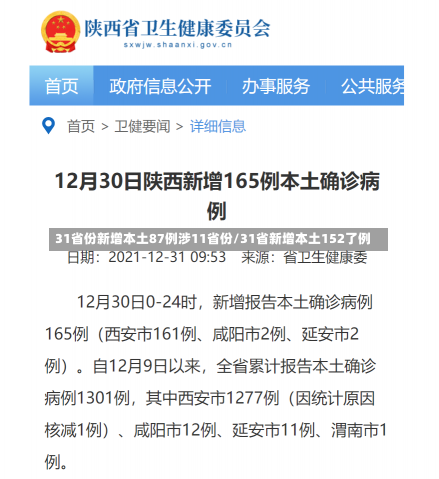 31省份新增本土87例涉11省份/31省新增本土152了例-第1张图片-建明新闻