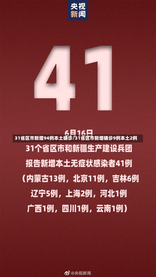 31省区市新增94例本土确诊/31省区市新增确诊9例本土2例-第2张图片-建明新闻