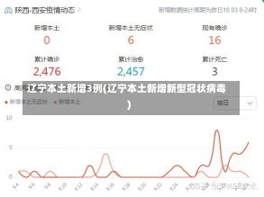 辽宁本土新增3例(辽宁本土新增新型冠状病毒)-第2张图片-建明新闻