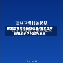 石家庄市疫情最新情况/石家庄市疫情最新情况最新消息-第2张图片-建明新闻